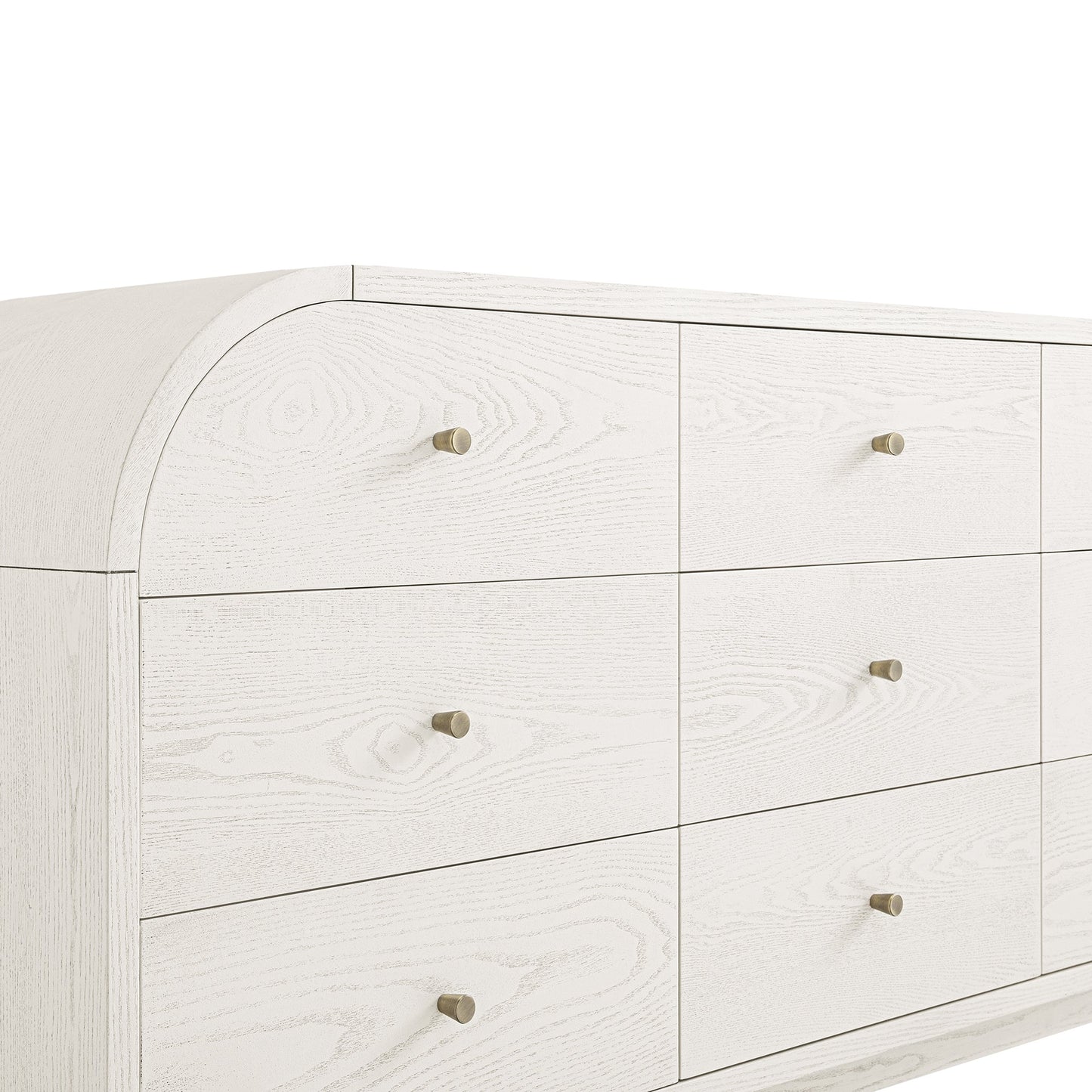 Maude 9 Drawer Chest, Washed White Ash