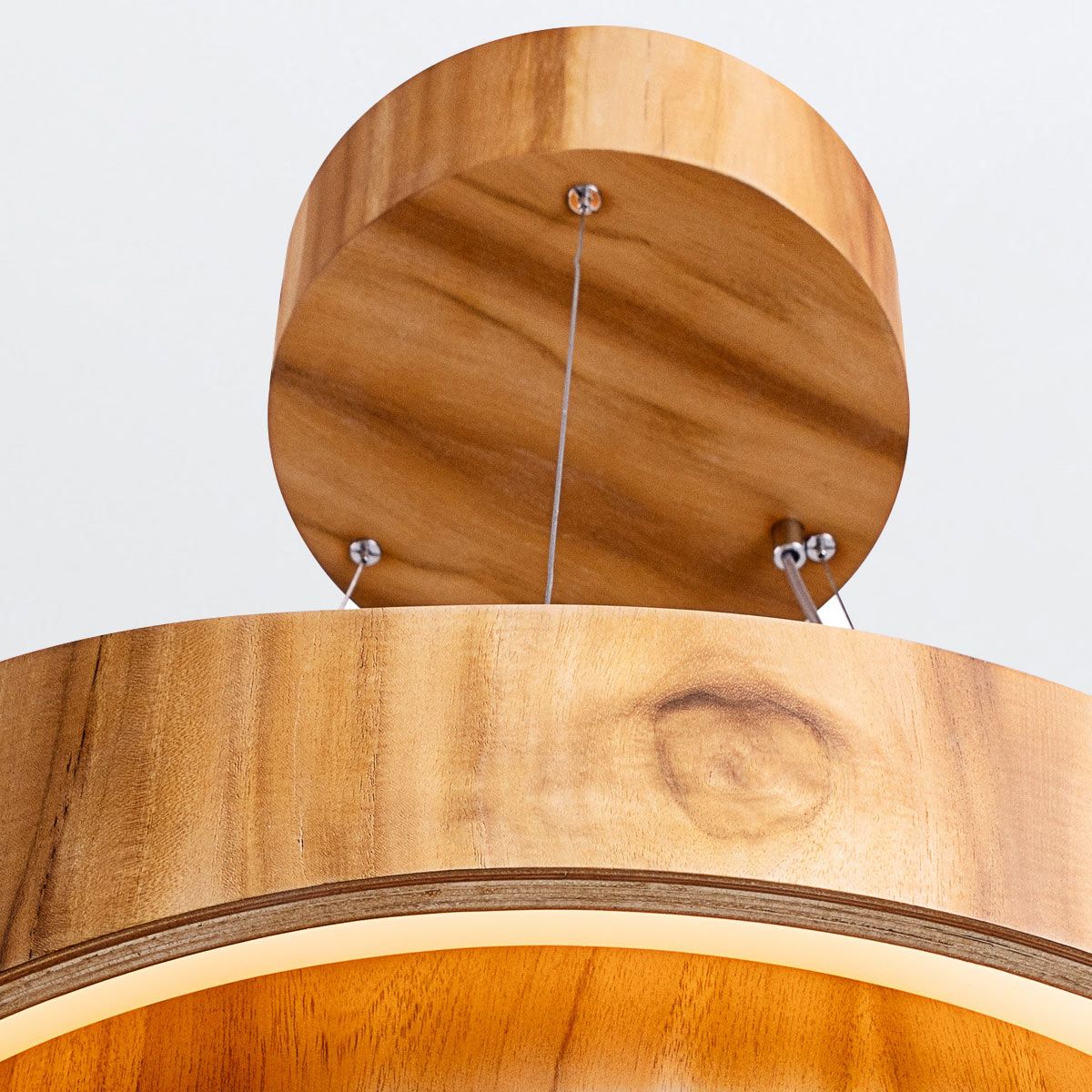Horizon LED Ring Pendant - Teak