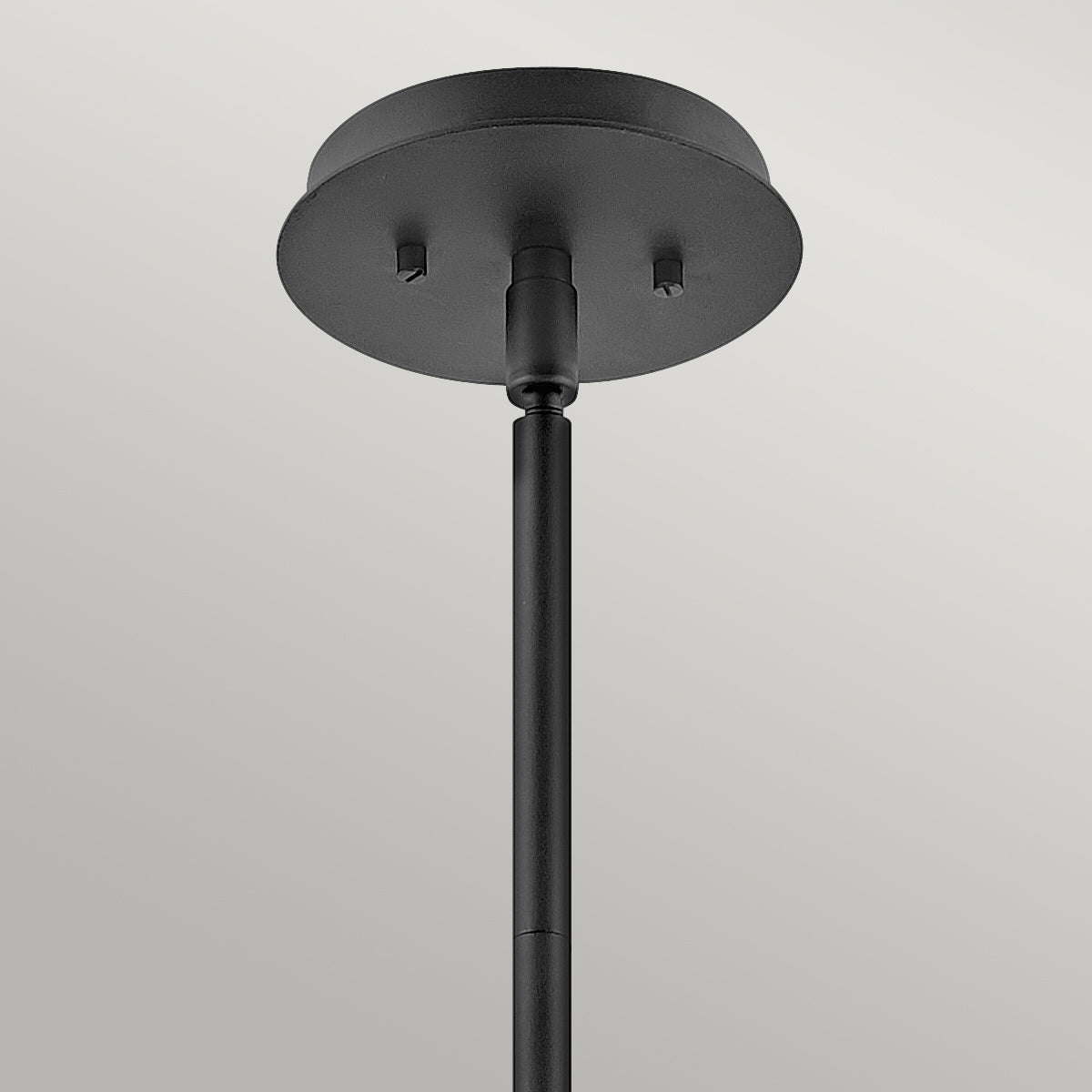 Lotus 1 Semi Flush Light Pendant - Black