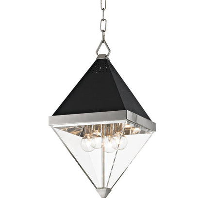 Coltrane 4 Light Pendant Light - Polished Nickel