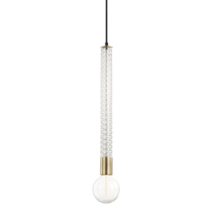 Pippin 1 Light Pendant Light - Aged Brass