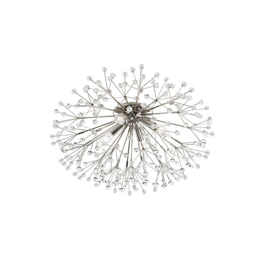 Dunkirk 4 Light Flush Mount - Polished Nickel