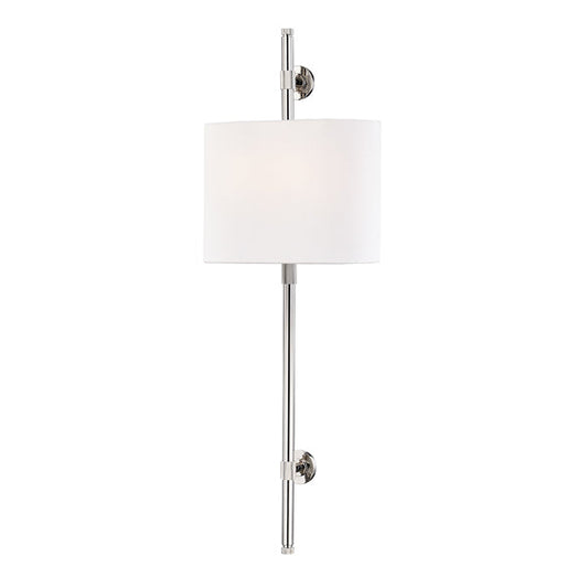 Bowery 2 Light Wall Sconce - Polished Nickel