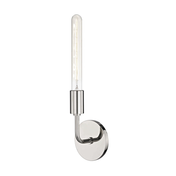 Ava 1 Light Wall Sconce - Polished Nickel