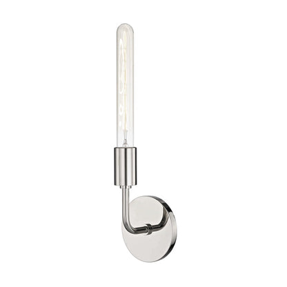 Ava 1 Light Wall Sconce - Polished Nickel