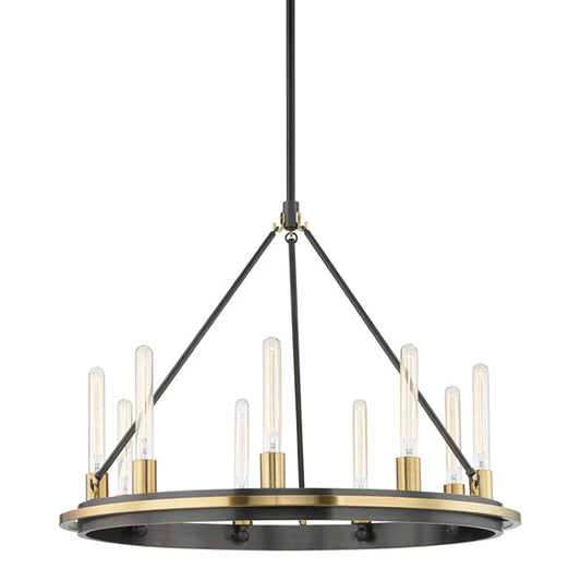 Chambers 9 Light Pendant Light - Aged Old Bronze