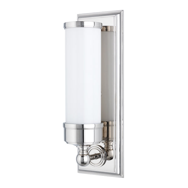 Everett Brass 1 Light Bath Bracket - Polished Nickel