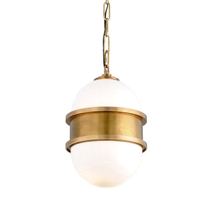 Broomley 1 Light Pendant Light - Vintage Brass