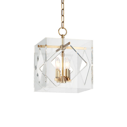Travis 4 Light Pendant Light - Aged Brass | Outlet