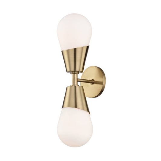 Cora Steel 2 Light Wall Sconce | Outlet