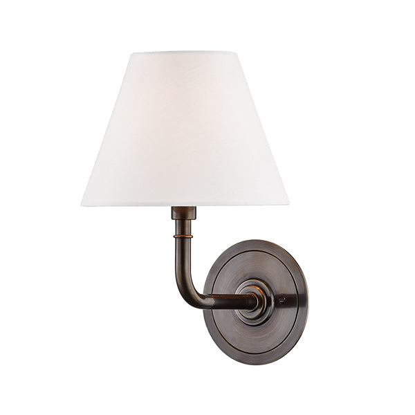 Signature No.1 1 Light Wall Sconce - Distressed Bronze