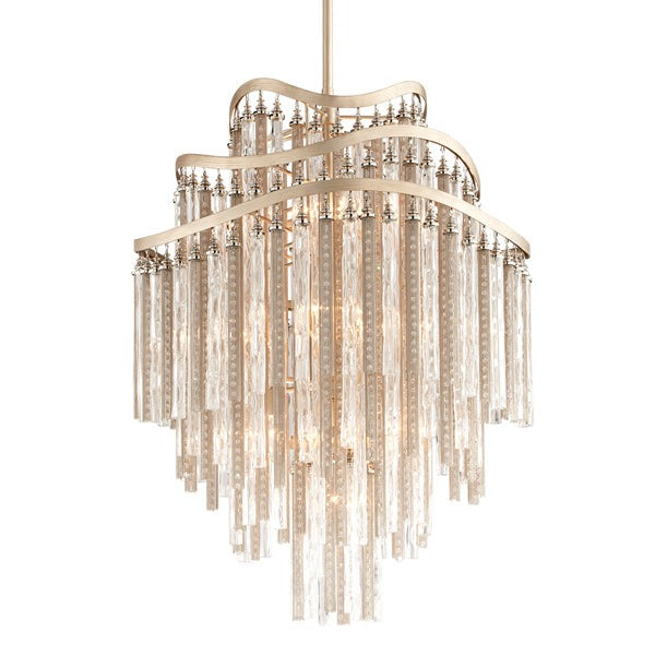Chimera 10 Light Chandelier - Tranquility Silver Leaf