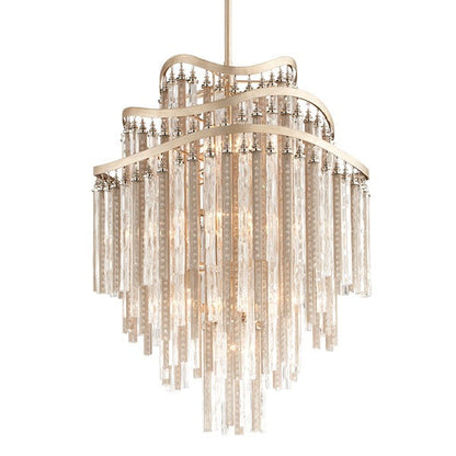 Chimera 10 Light Chandelier - Tranquility Silver Leaf
