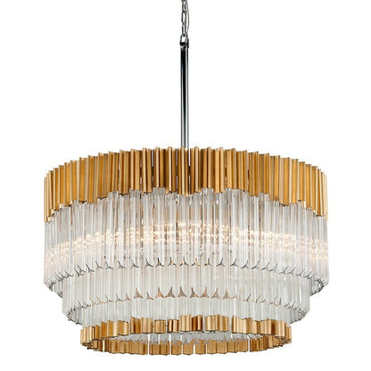 Charisma 8 Light Pendant Light - Gold Leaf