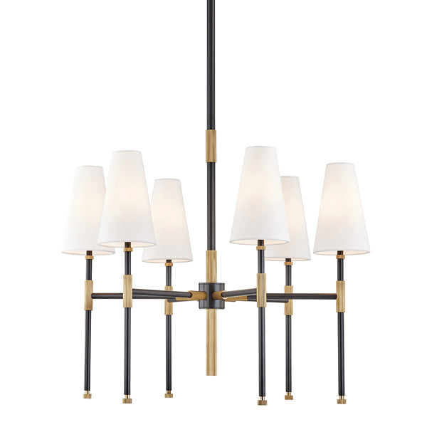 Bowery 6 Light Chandelier - Aged Old Bronze
