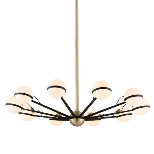 Ace 10 Light Chandelier - Hand-Worked Iron