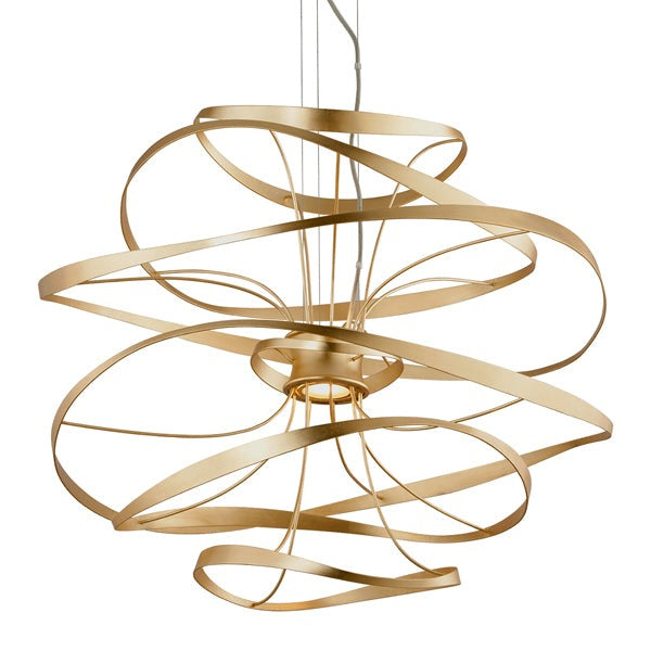 Calligraphy Medium Pendant Light - Gold Leaf