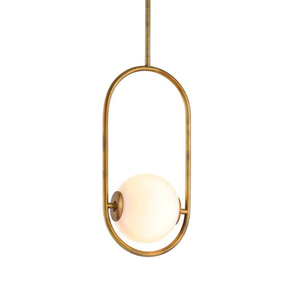 Everley 1 Light Pendant Light - Vintage Brass