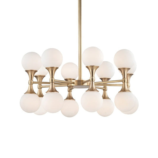 Astoria 16 Light Chandelier - Aged Brass