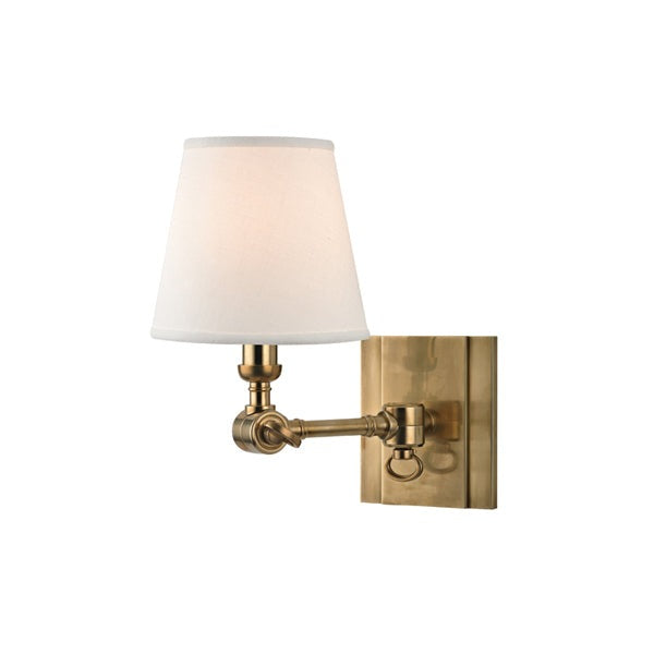 Hillsdale 1 Light Wall Sconce - Aged Brass