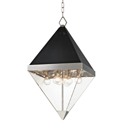 Coltrane 8 Light Pendant Light - Polished Nickel