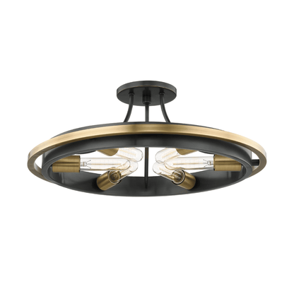Chambers 6 Light Flush Mount - Aged Old Bronze
