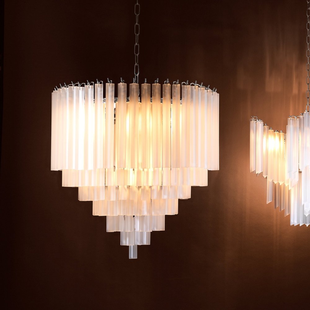 Nova Chandelier - Frosted Glass