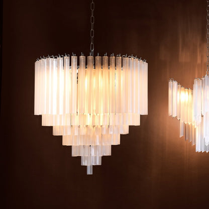Nova Chandelier - Frosted Glass