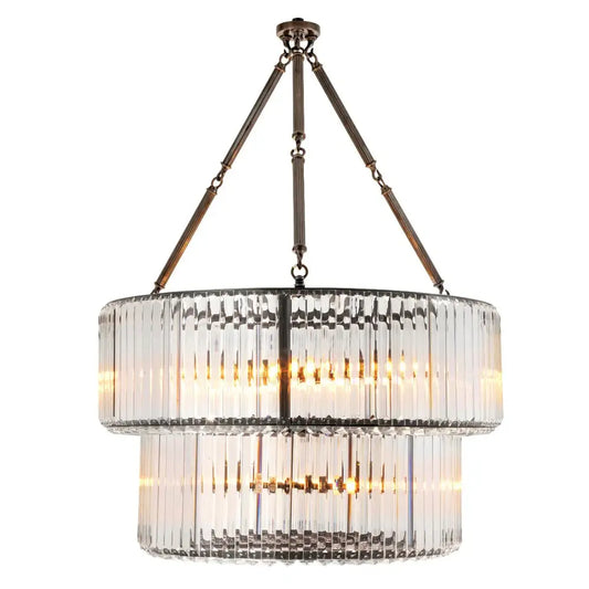 infinity Double Chandelier - Bronze Highlight Finish