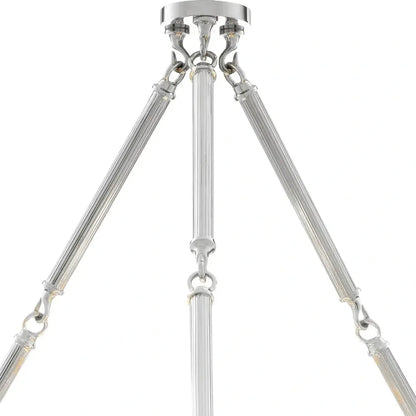 infinity Double Chandelier - Nickel Finish