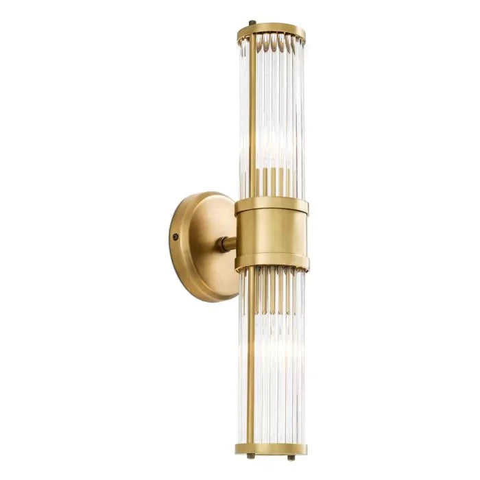 Claridges Double Wall Lamp - Antique Brass