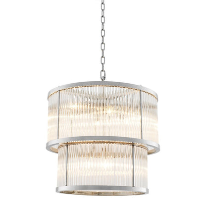 Pasadena Chandelier - Nickel Finish