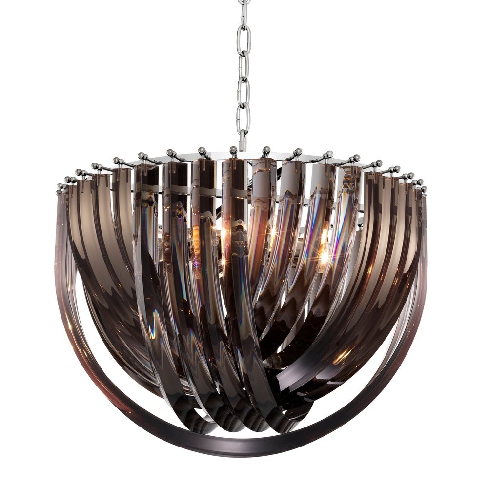 Murano Chandelier - Smoke