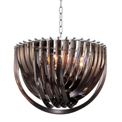 Murano Chandelier - Smoke