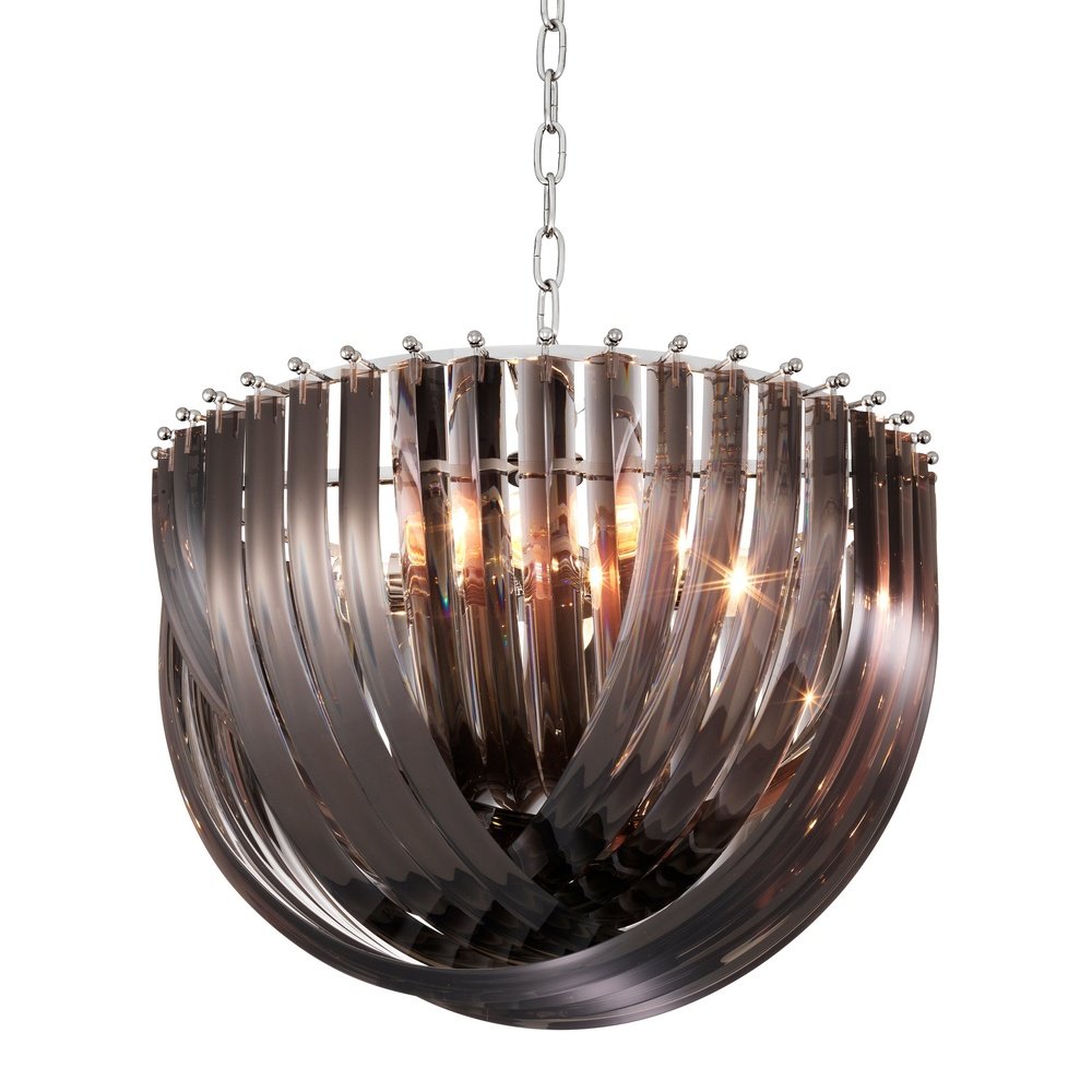 Murano Chandelier - Smoke