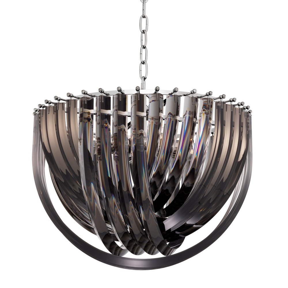 Murano Chandelier - Smoke