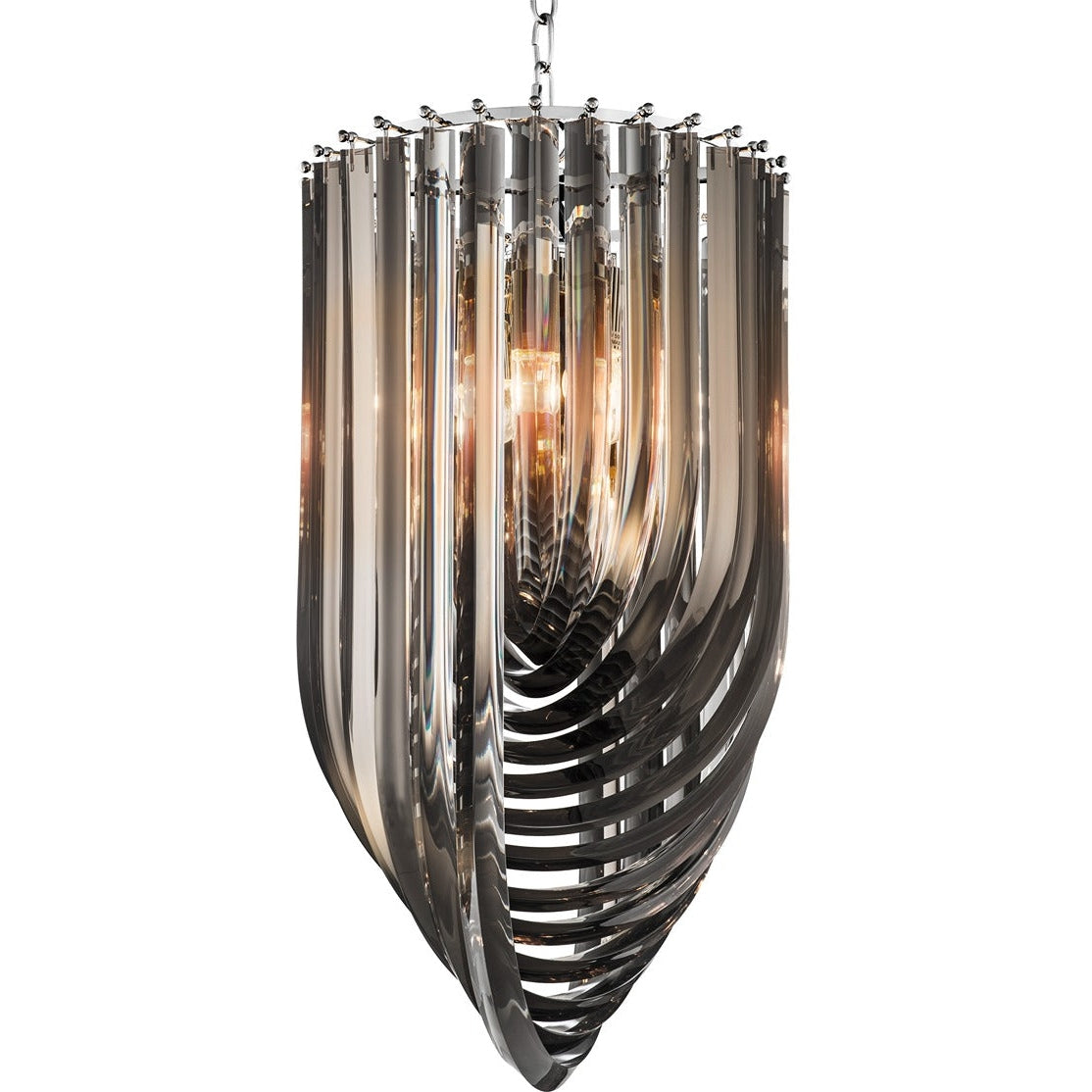 Murano Chandelier - Smoke
