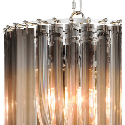 Murano Chandelier - Smoke
