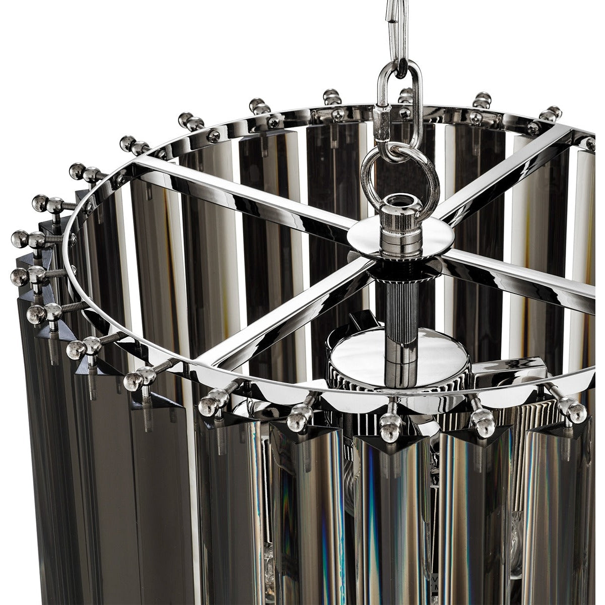 Murano Chandelier - Smoke