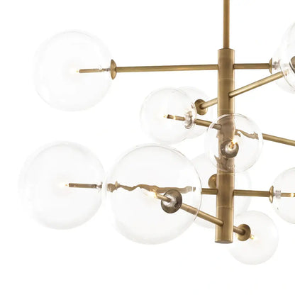 Argento Chandelier - Antique Brass Finish