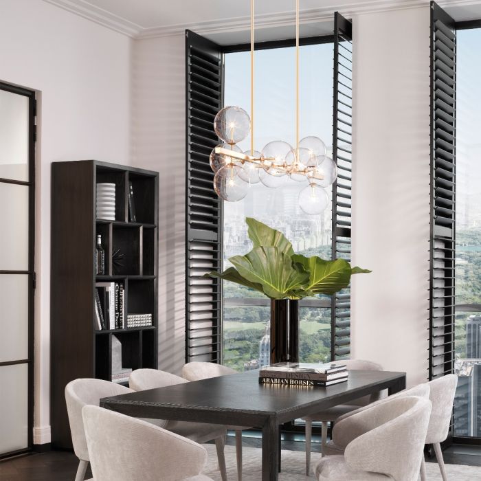 Largo Chandelier - Antique Brass Finish