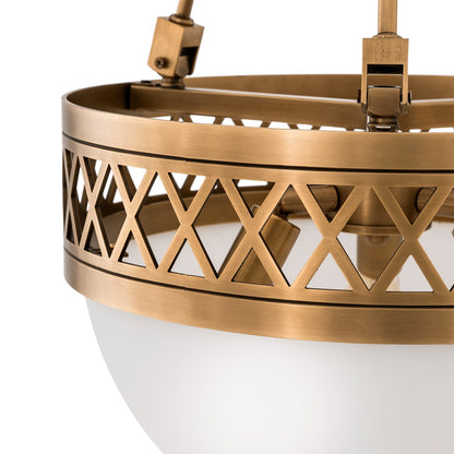 Bistroquette Chandelier - Antique Brass