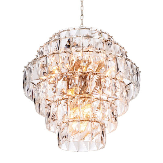 Amazone Large Chandelier - Nickel Finish