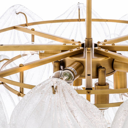 Novida Chandelier - Antique Brass Finish