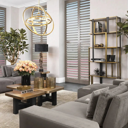 Cassini Chandelier - Antique Brass Finish