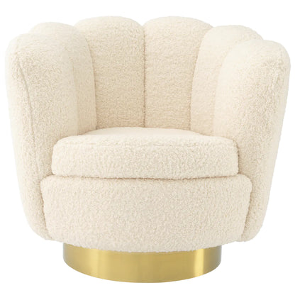 Mirage Swivel Chair - Faux Shearling