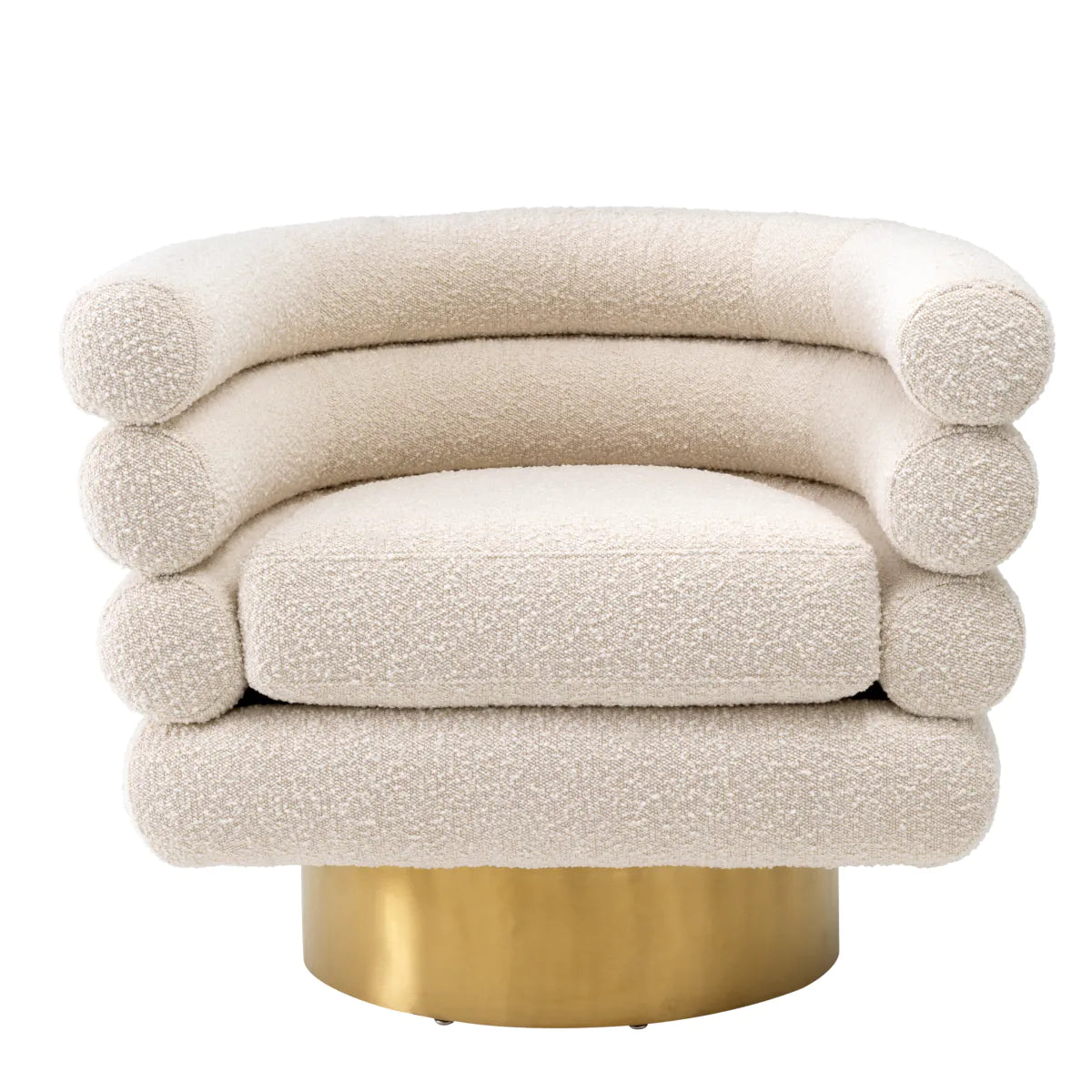 Maguire Swivel Chair - Bouclé Cream