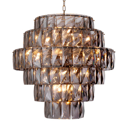 Amazone Large Chandelier - Smoke Glass