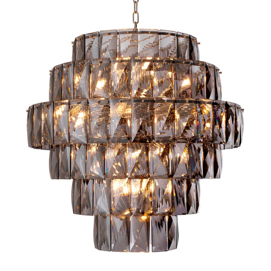 Amazone Large Chandelier - Smoke Glass