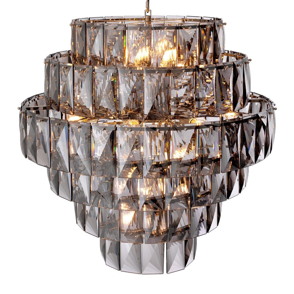 Amazone Large Chandelier - Smoke Glass
